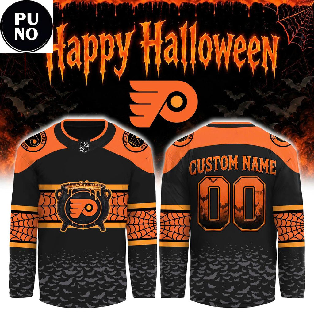 Philadelphia Flyers x Halloween Day 2026 Personalized Hockey Jersey