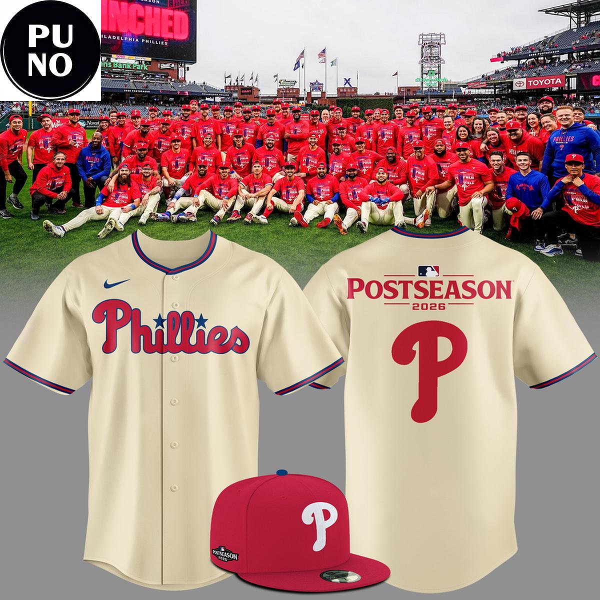 Philadelphia Phillies 2026 MLB Postseason Baseball Jersey