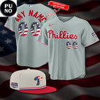 Philadelphia Phillies Celebrating 4th of July USA 250th Personalized Baseball Jersey