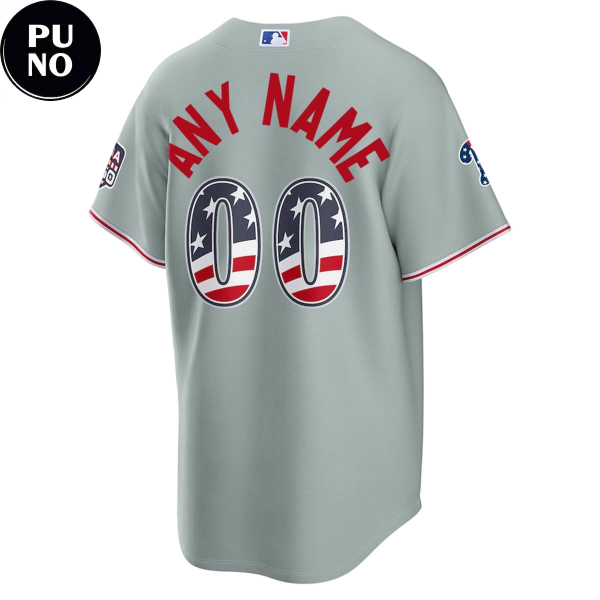 Philadelphia Phillies Celebrating 4th of July USA 250th Personalized Baseball Jersey