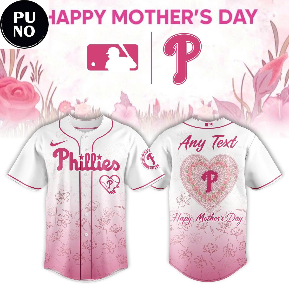 Philadelphia Phillies Happy Mother Day 2026 Personalized Baseball Jersey