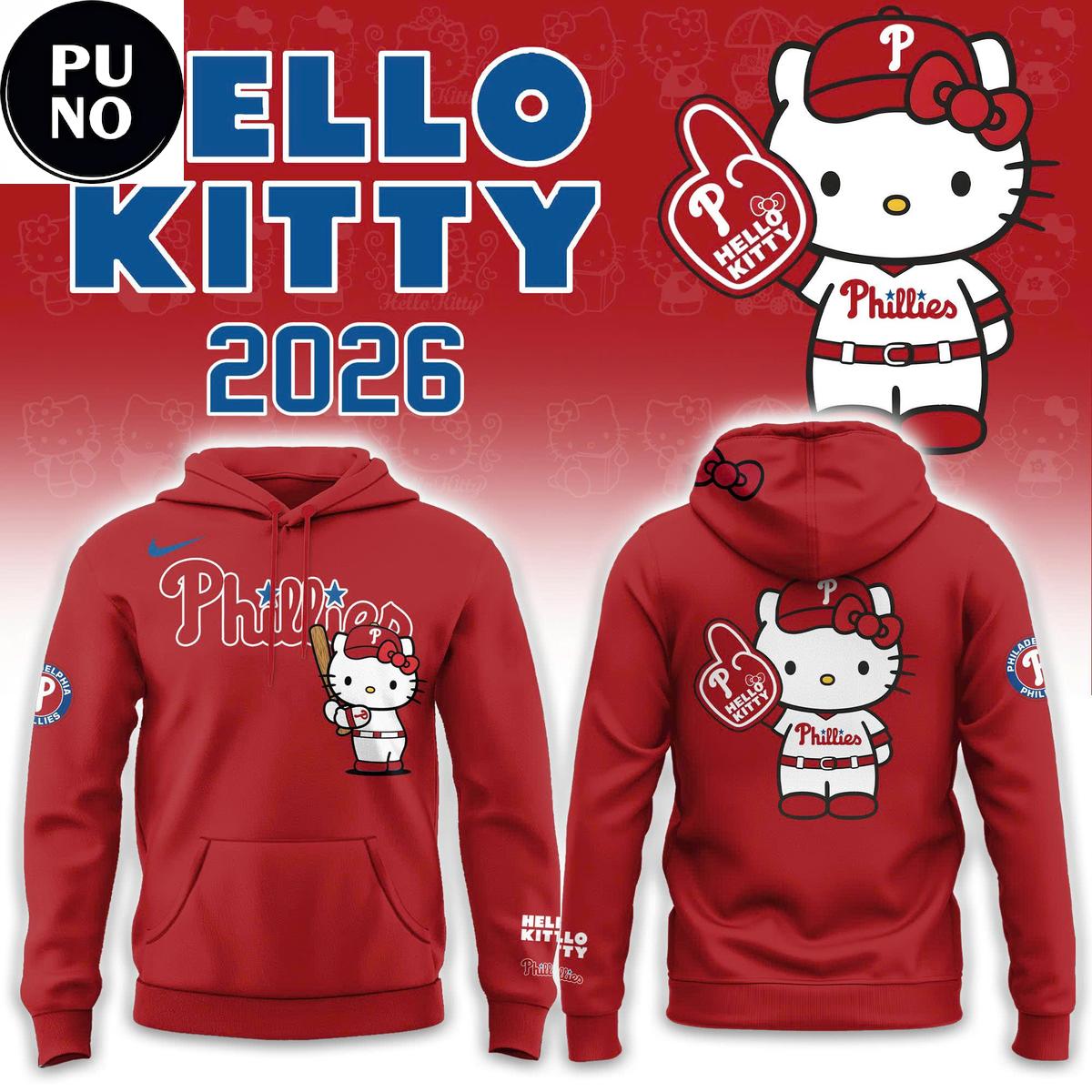 Philadelphia Phillies Hello Kitty Night 2026 Hoodie Shirt