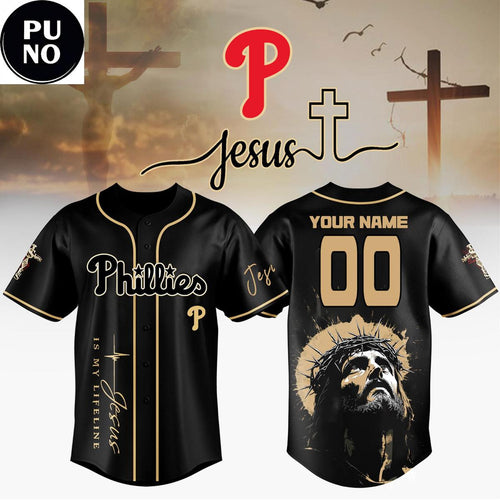 Philadelphia Phillies Jesus Faith 2026 Personalized Baseball Jersey