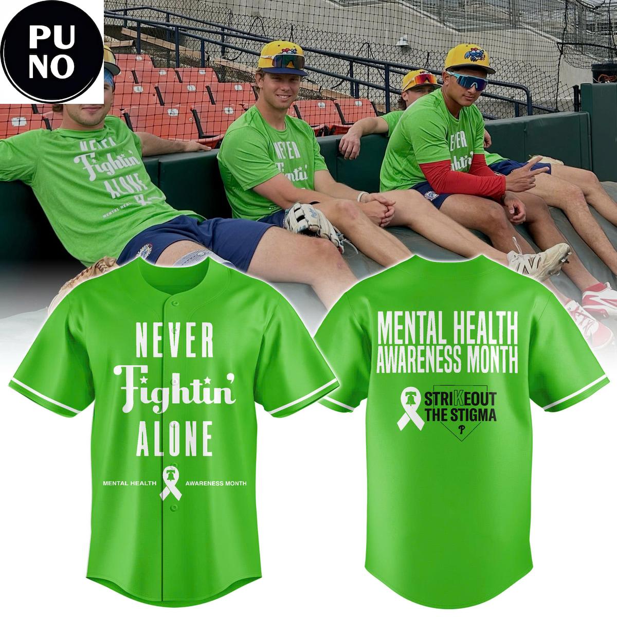 Philadelphia Phillies Mental Health Awareness Month 2026 Baseball Jersey