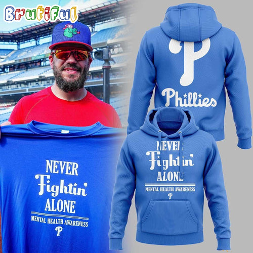 Philadelphia Phillies Special Mental Health Awareness Month Baseball Hoodie