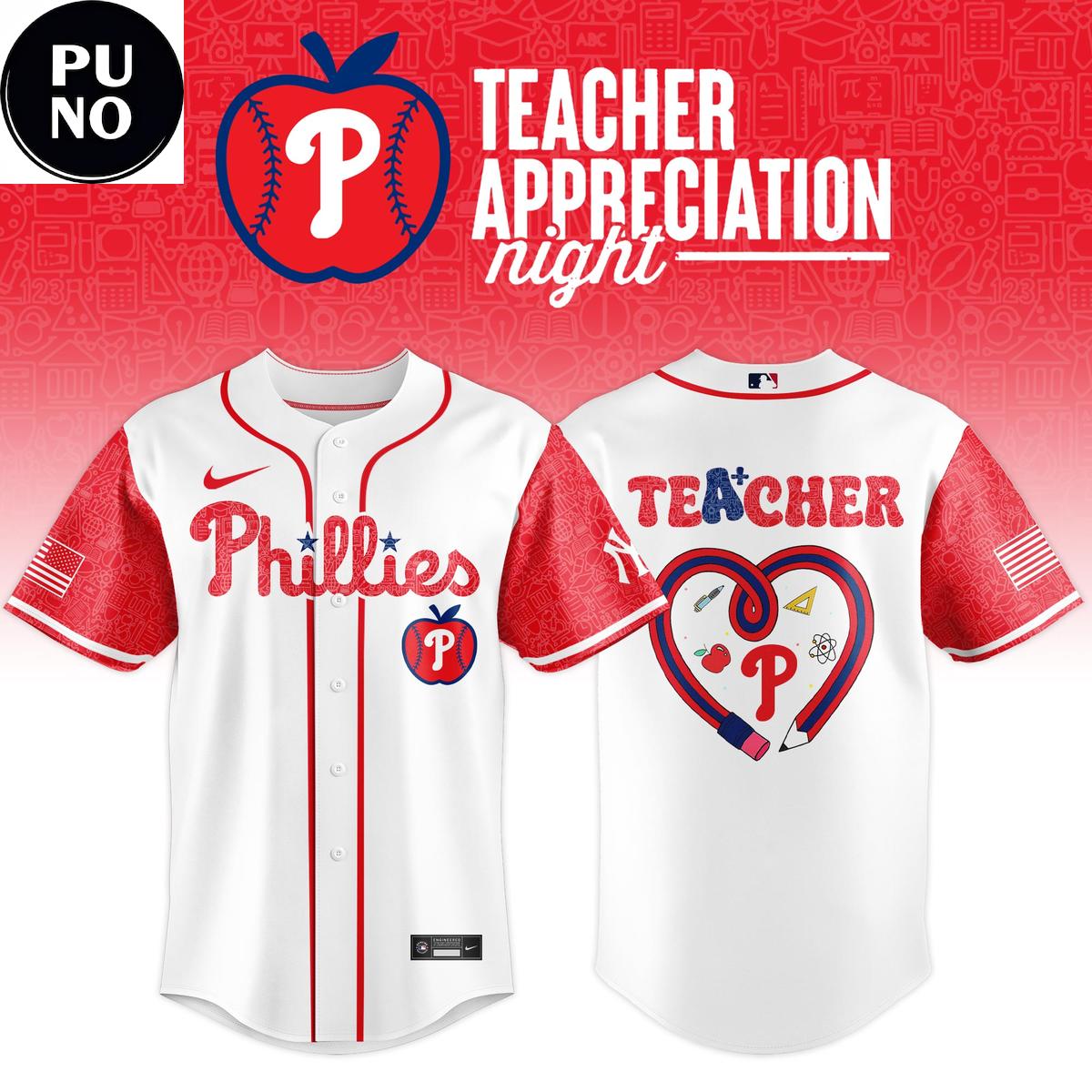 Philadelphia Phillies Teacher Appreciation Night 2026 Baseball Jersey