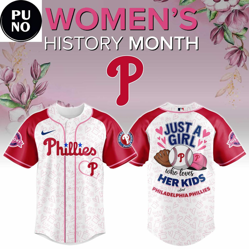 Philadelphia Phillies Women’s History Month 2026 Baseball Jersey