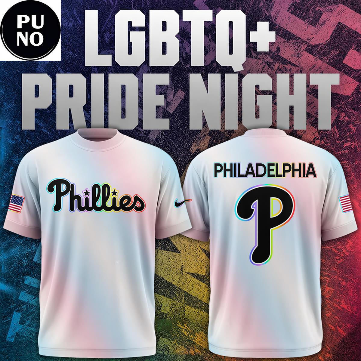 Philadelphia Phillies x LGBTQ+ Pride Night 2026 Hoodie T-Shirt