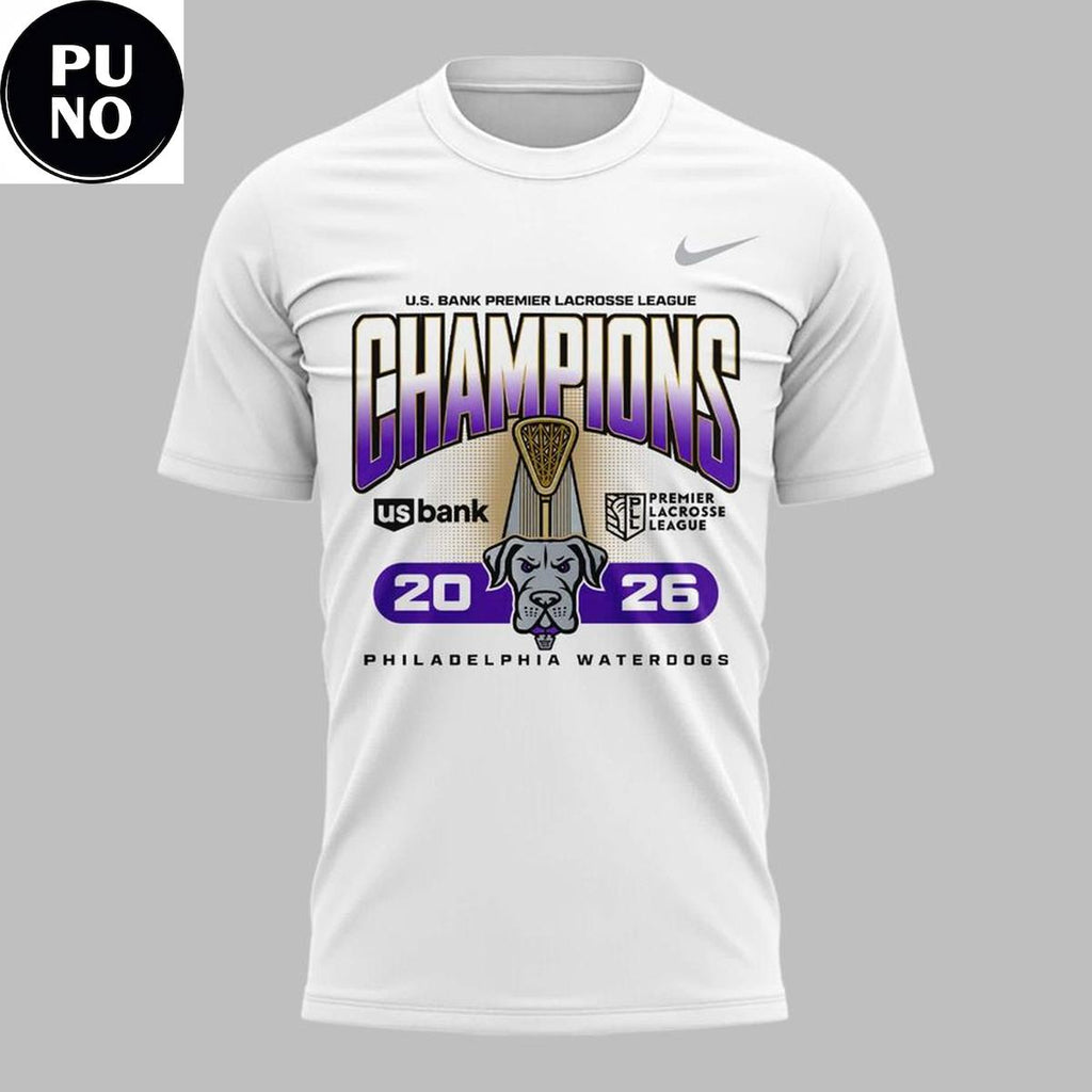 Philadelphia Waterdogs 2026 Premier Lacrosse League Champions T-Shirt