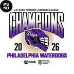 Philadelphia Waterdogs 2026 Premier Lacrosse League Champions T-Shirt