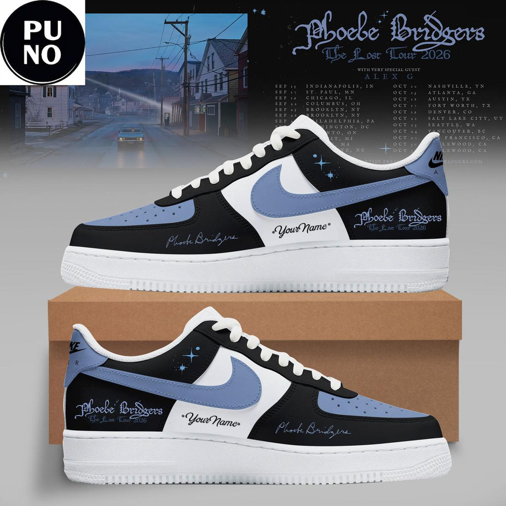 Phoebe Bridgers The Lost Tour 2026 Custom Name Air Force 1 Shoes