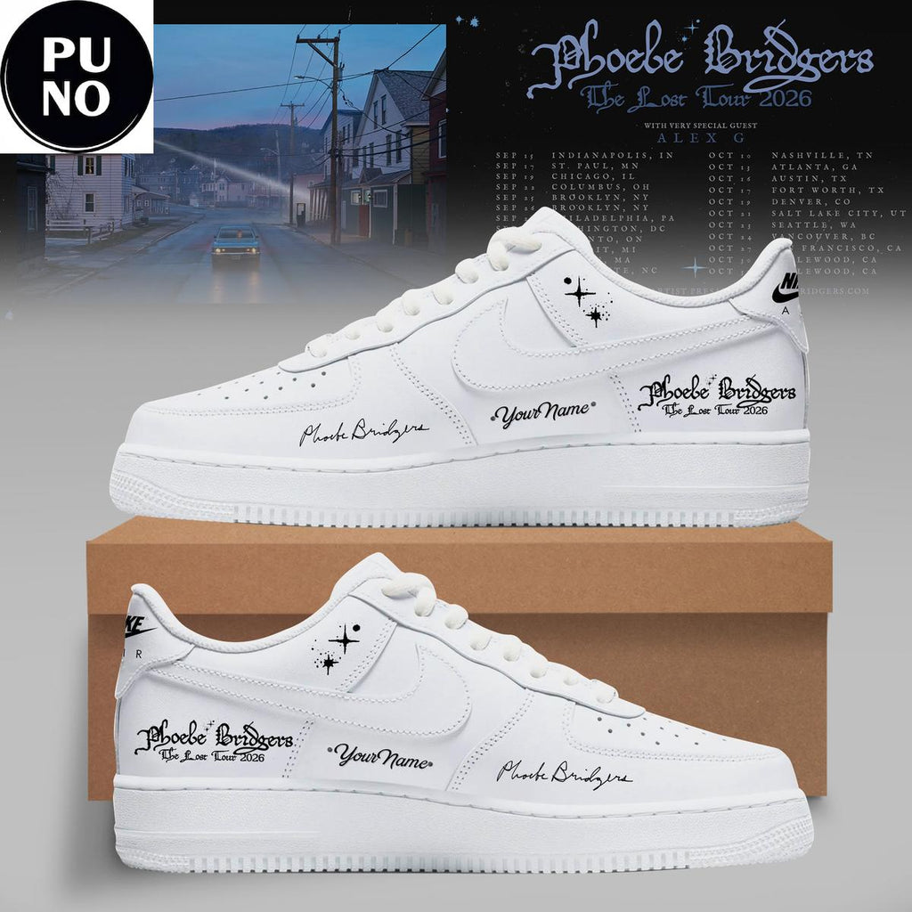 Phoebe Bridgers The Lost Tour 2026 Custom Name Air Force 1 Shoes