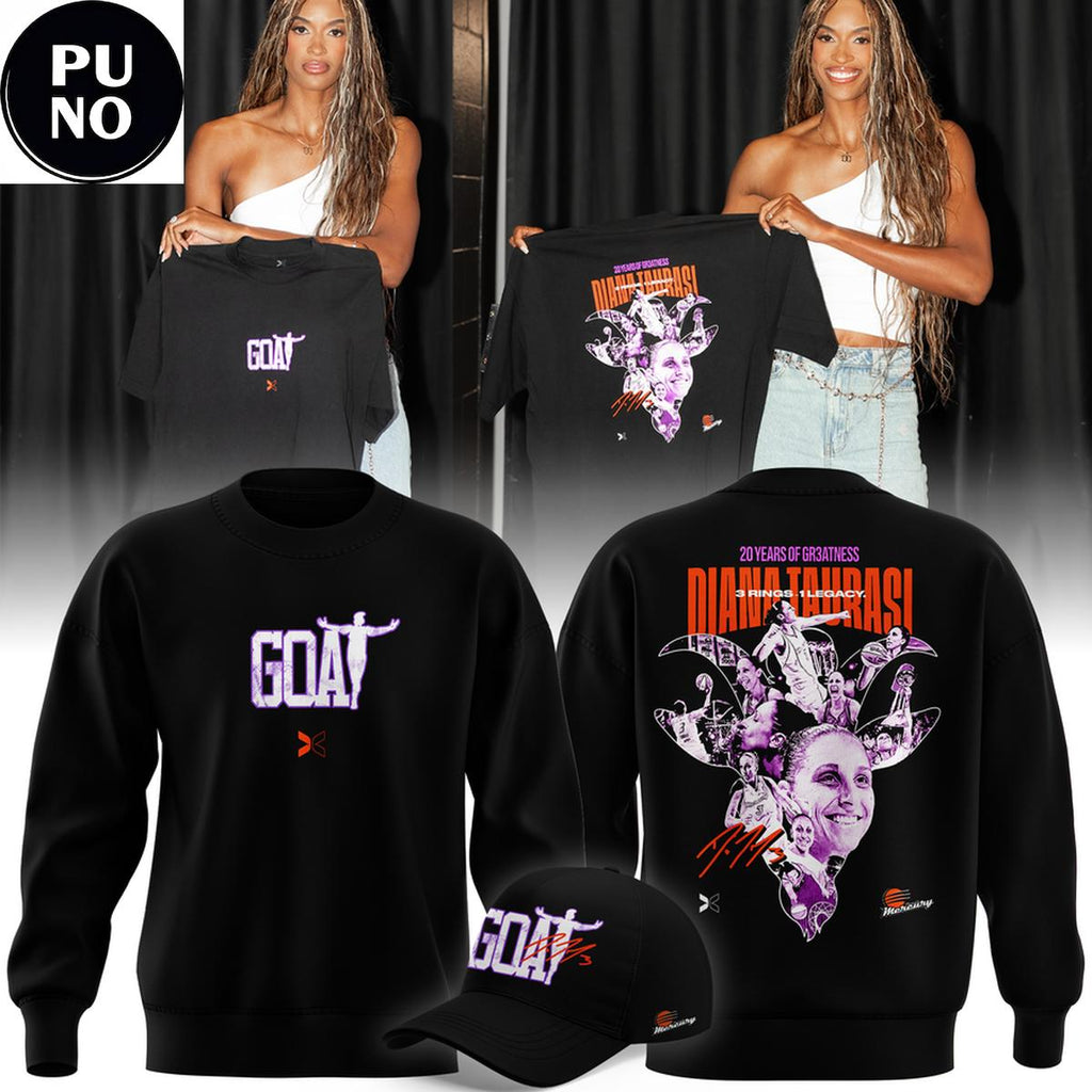 Phoenix Mercury Diana Taurasi 20 Years of Greatness 2026 Hoodie T-Shirt