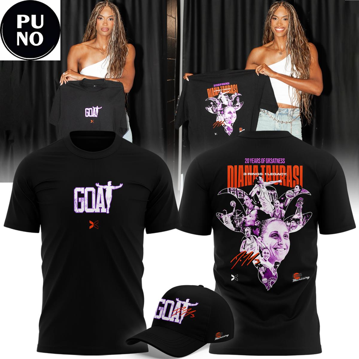 Phoenix Mercury Diana Taurasi 20 Years of Greatness 2026 Hoodie T-Shirt
