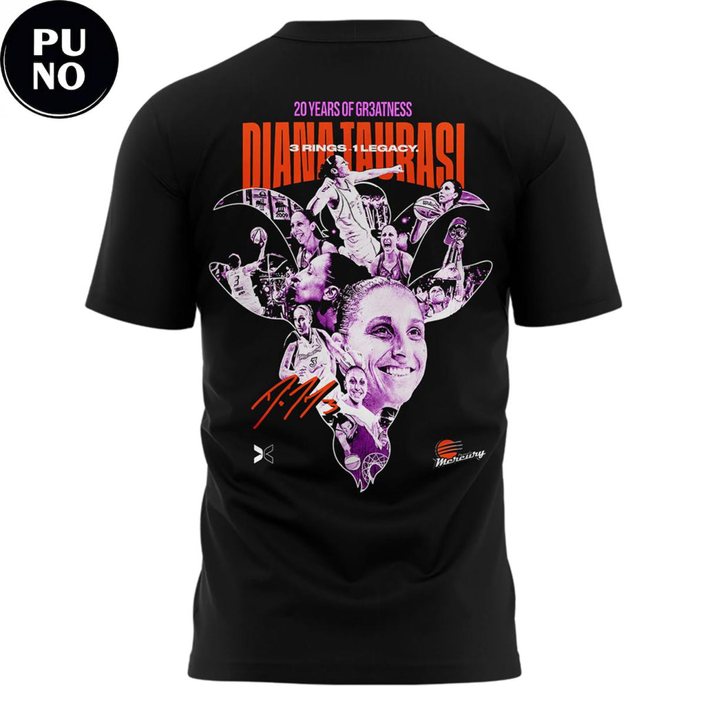 Phoenix Mercury Diana Taurasi 20 Years of Greatness 2026 Hoodie T-Shirt