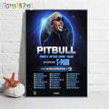 Pitbull 2024 Party After Dark Tour Schedule Wall Art Poster Canvas