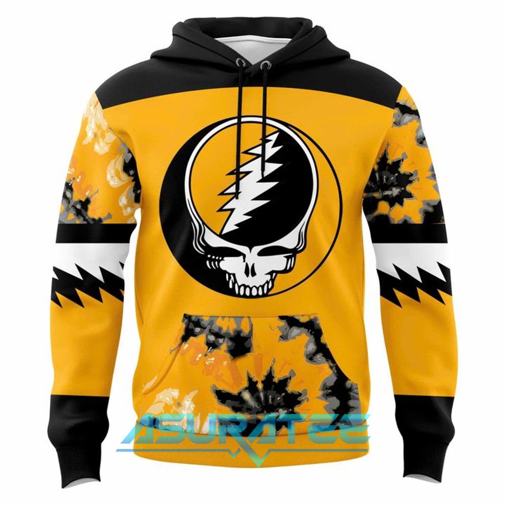 Pittsburgh Penguins 2026 Grateful Dead Special Hoodie, Cap