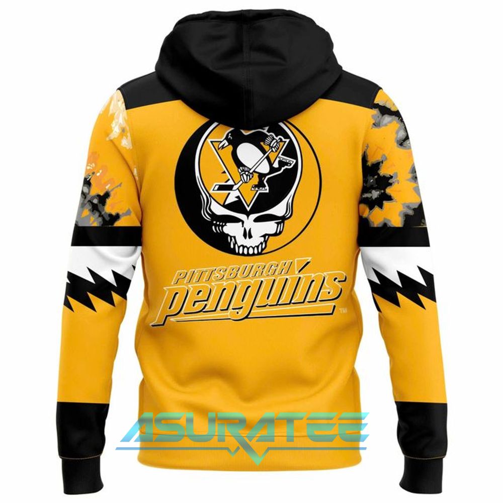 Pittsburgh Penguins 2026 Grateful Dead Special Hoodie, Cap