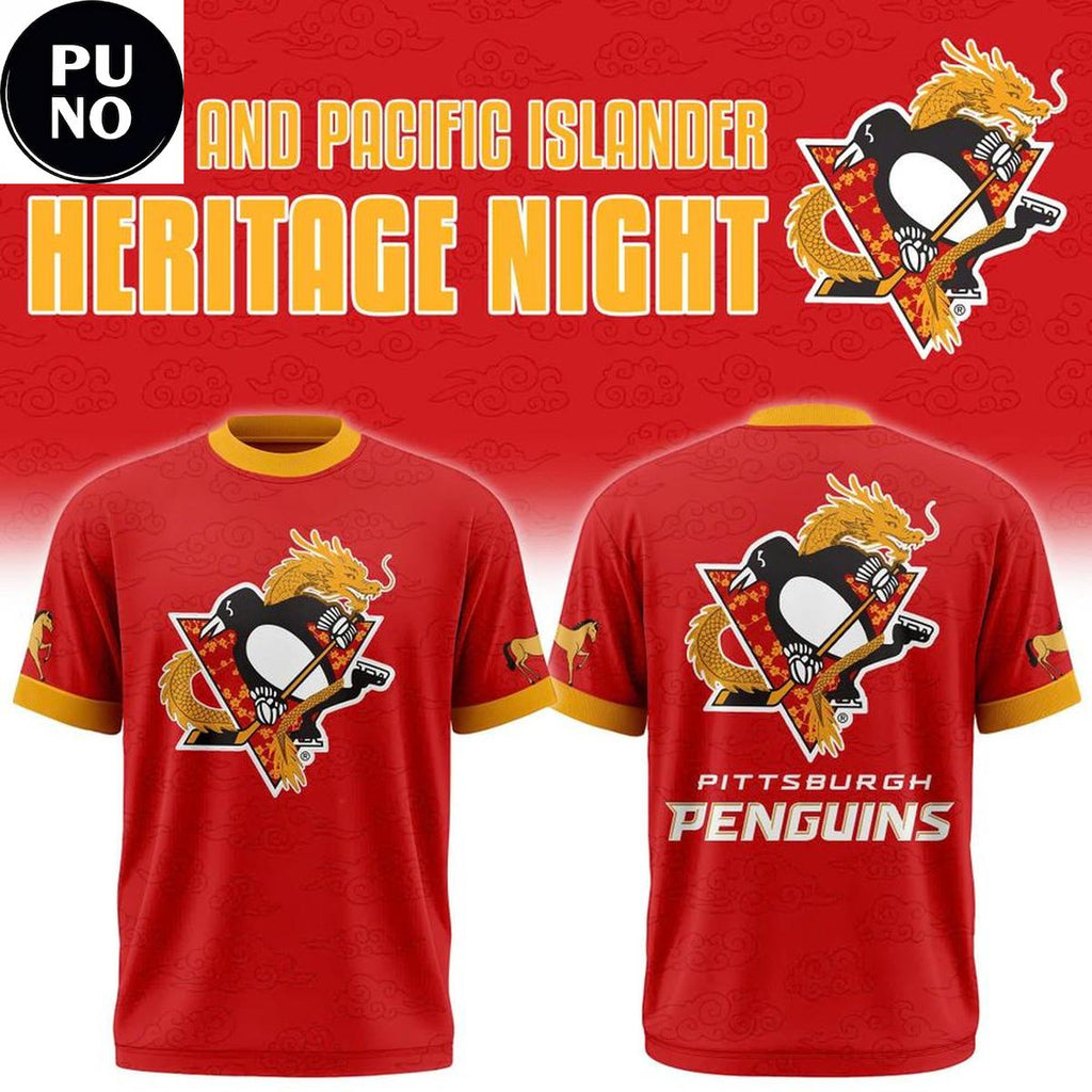 Pittsburgh Penguins Asian and Pacific Islander Heritage Night 2026 Hoodie T-Shirt