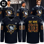 Pittsburgh Penguins Black History 2026 Personalized Hockey Jersey