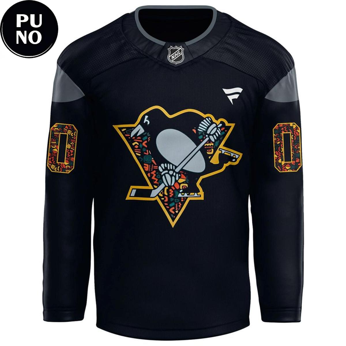 Pittsburgh Penguins Black History 2026 Personalized Hockey Jersey