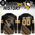 Pittsburgh Penguins Black History Month 2026 Personalized Hockey Jersey