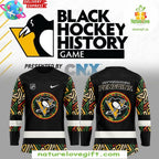 Pittsburgh Penguins Black Hockey History Night Jersey NHL