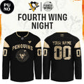 Pittsburgh Penguins Fourth Wings Night 2026 Personalized Hockey Jersey