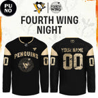 Pittsburgh Penguins Fourth Wings Night 2026 Personalized Hockey Jersey