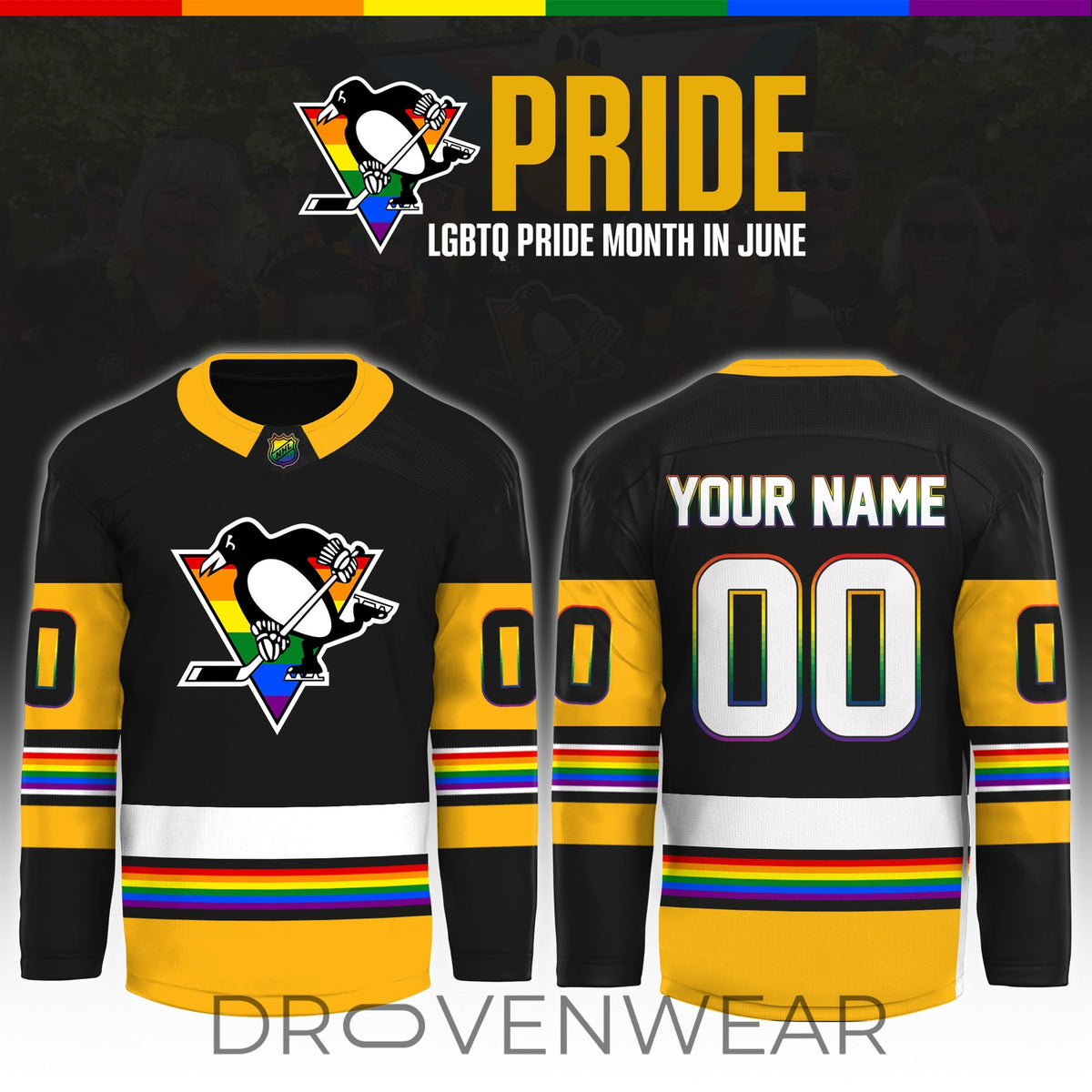 Pittsburgh Penguins Pride Celebration Month 2026 Special Hockey Jersey