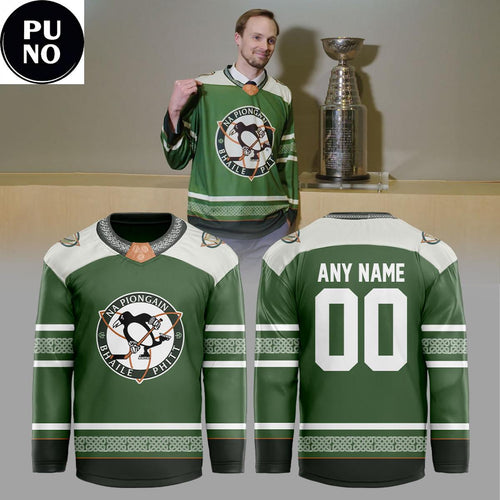 Pittsburgh Penguins x Irish Heritage Night 2026 Personalized Hockey Jersey