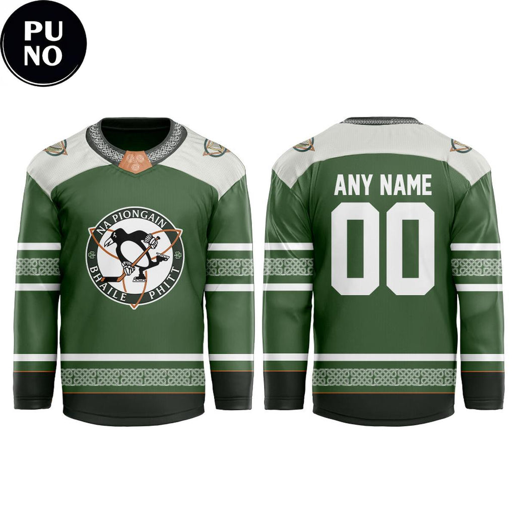 Pittsburgh Penguins x Irish Heritage Night 2026 Personalized Hockey Jersey