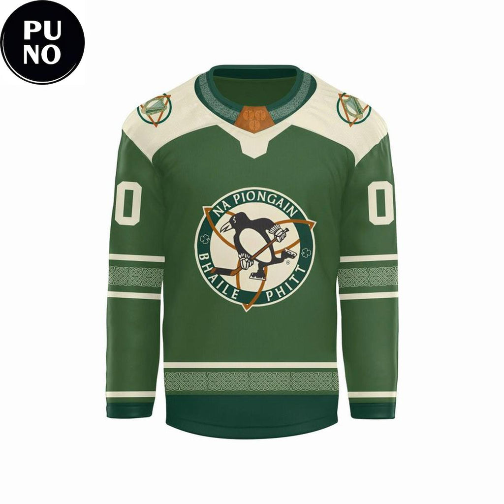 Pittsburgh Penguins x Irish Heritage Night 2026 Personalized Hockey Jersey