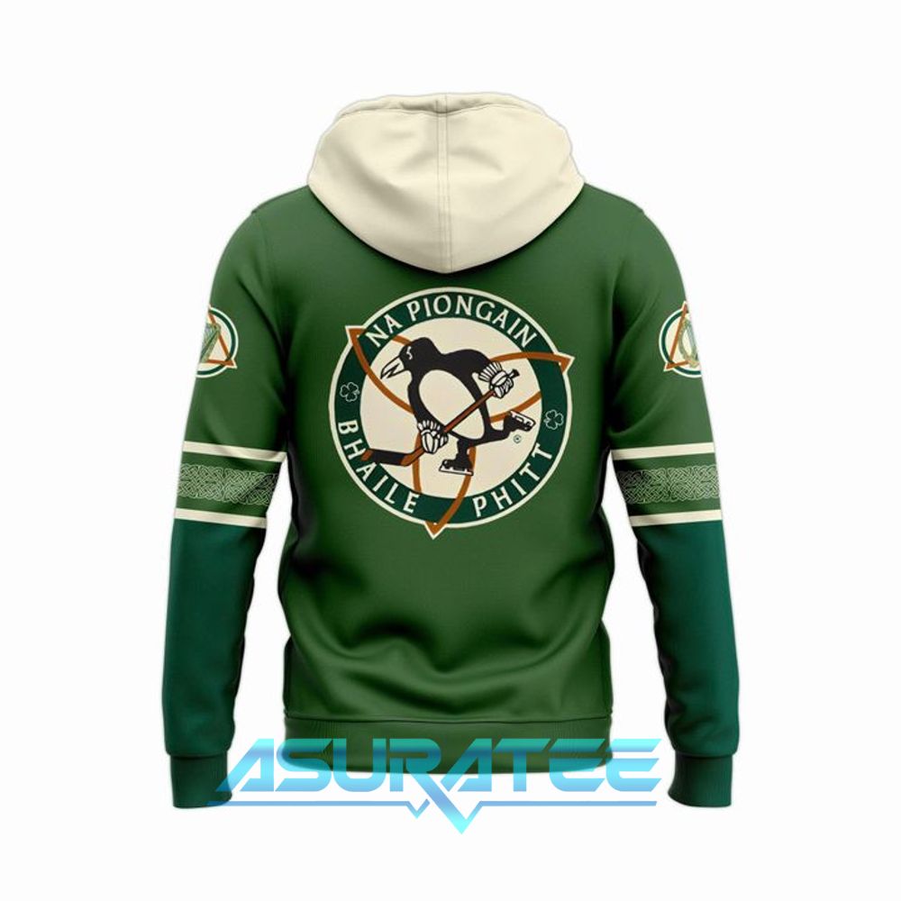 Pittsburgh Penguins x Irish Heritage Night 2026 Special Hoodie, Cap