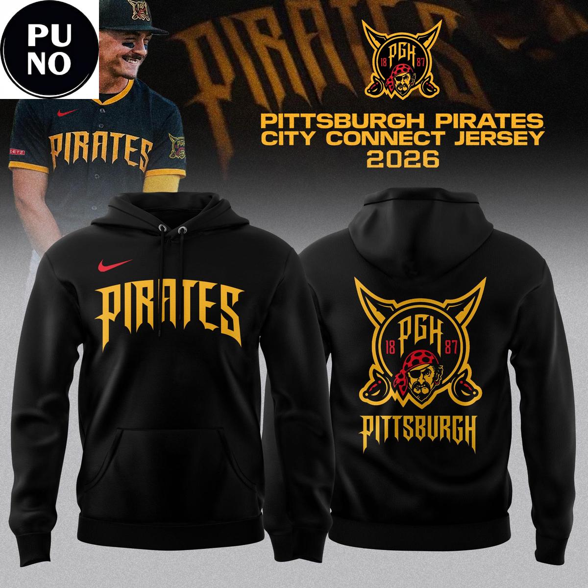 Pittsburgh Pirates City Connect 2026 Hoodie T-Shirt