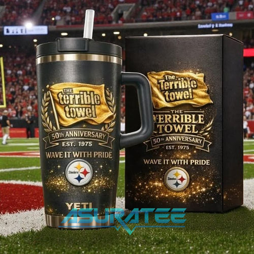 Pittsburgh Steelers 50th Anniversary Limited Edition YETI Tumbler