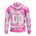 Personalized NFL Pittsburgh Steelers All Over Print 3D Hoodie Special Pink Tie-Dye Unisex Hoodie