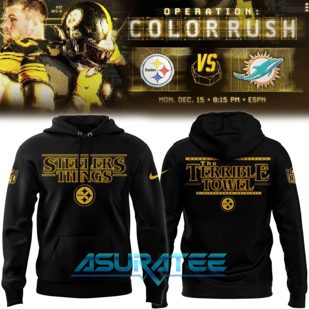 Pittsburgh Steelers Black “Steelers Things” Special Hoodie 2025