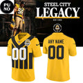 Pittsburgh Steelers Gold Alternate 1933 Throwback Game 2026 Personalized Football Jersey