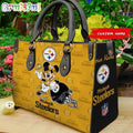 Pittsburgh Steelers Mickey Leather Bag Custom Name Women Bag