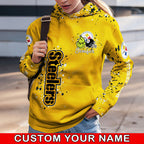 Custom NFL Pittsburgh Steelers Hoodie Leggings The Grinch Hoodie Rock Paper Scissors Throat Punch I Win