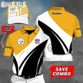Pittsburgh Steelers Polo Shirt Custom Name Football Polo Shirts