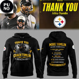 Pittsburgh Steelers Thank you Coach Mike Tomlin Never Had A Losing Season Hoodie T-Shirt
