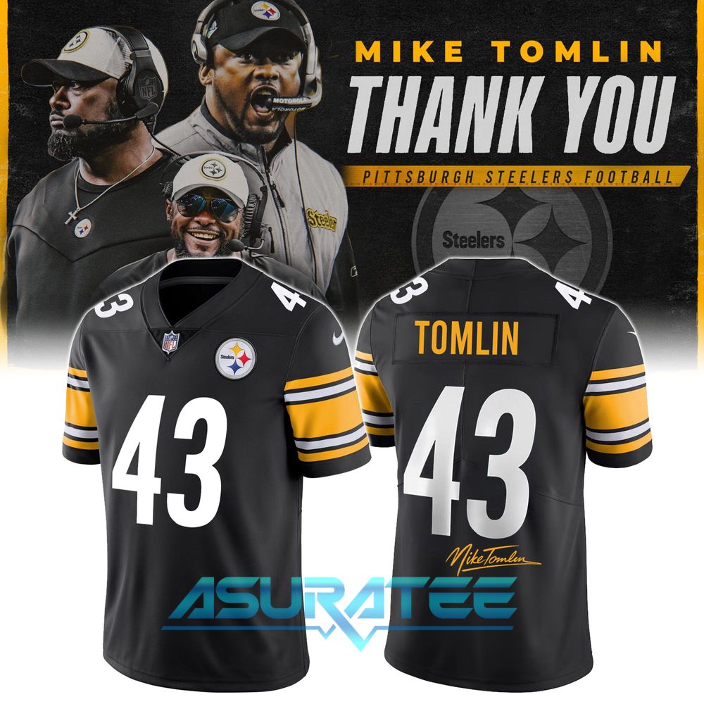 Pittsburgh Steelers x Thank You Coach Tomlin Limited Edition Jersey