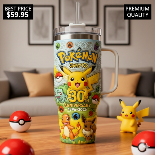 Pokemon 30th Anniversary YETI Tumbler