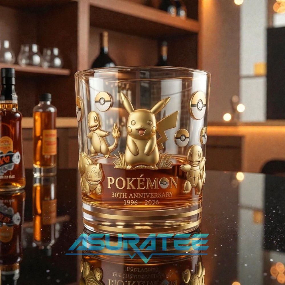 Pokémon 30th Anniversary Limited Edition Whiskey Glass