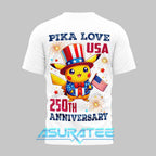 Pokémon Pika Love USA 250th Anniversary Special Shirt