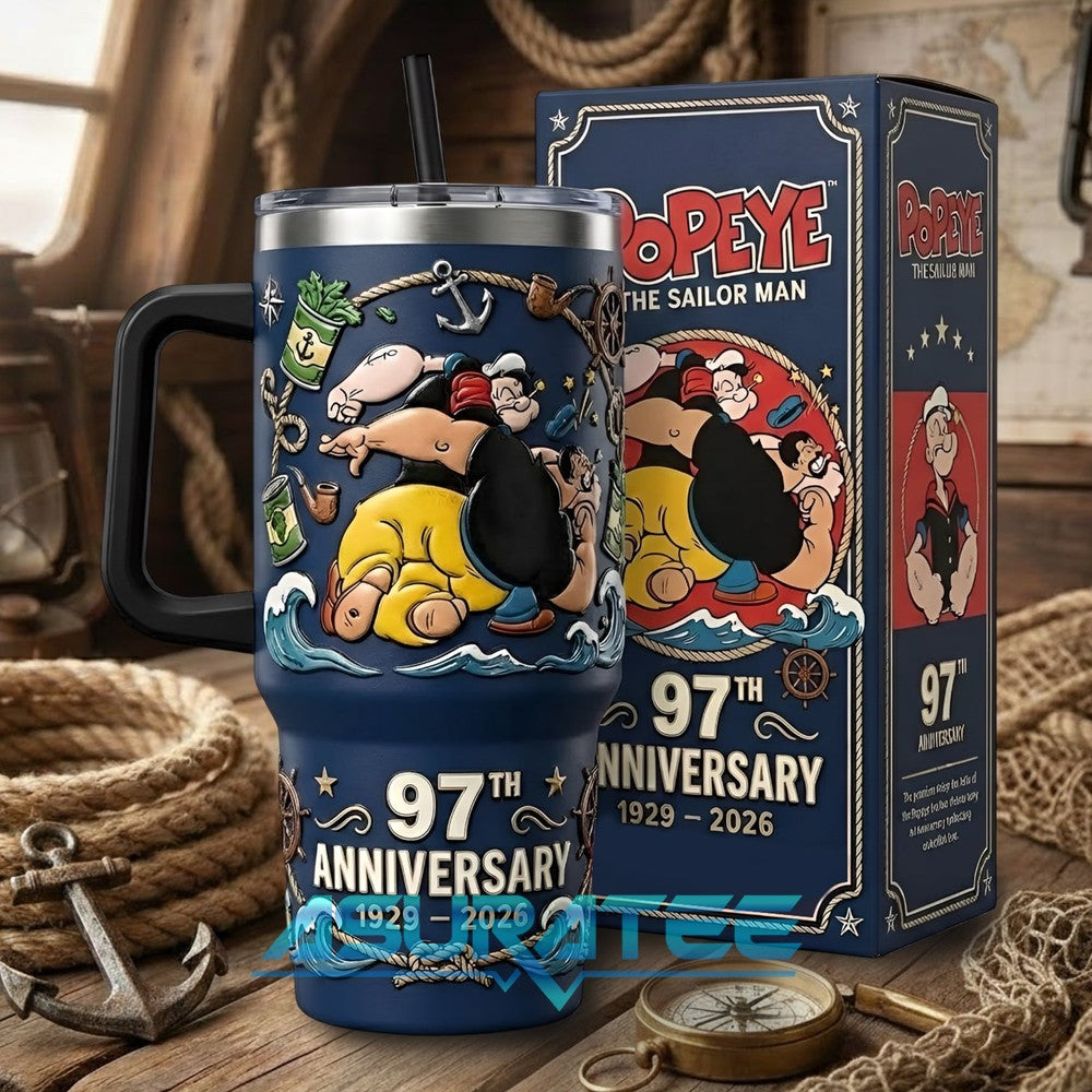 Popeye The Sailor Man 97th Anniversary Special YETI Tumbler