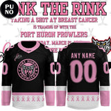 Port Huron Prowlers Pink The Rink 2026 Personalized Hockey Jersey