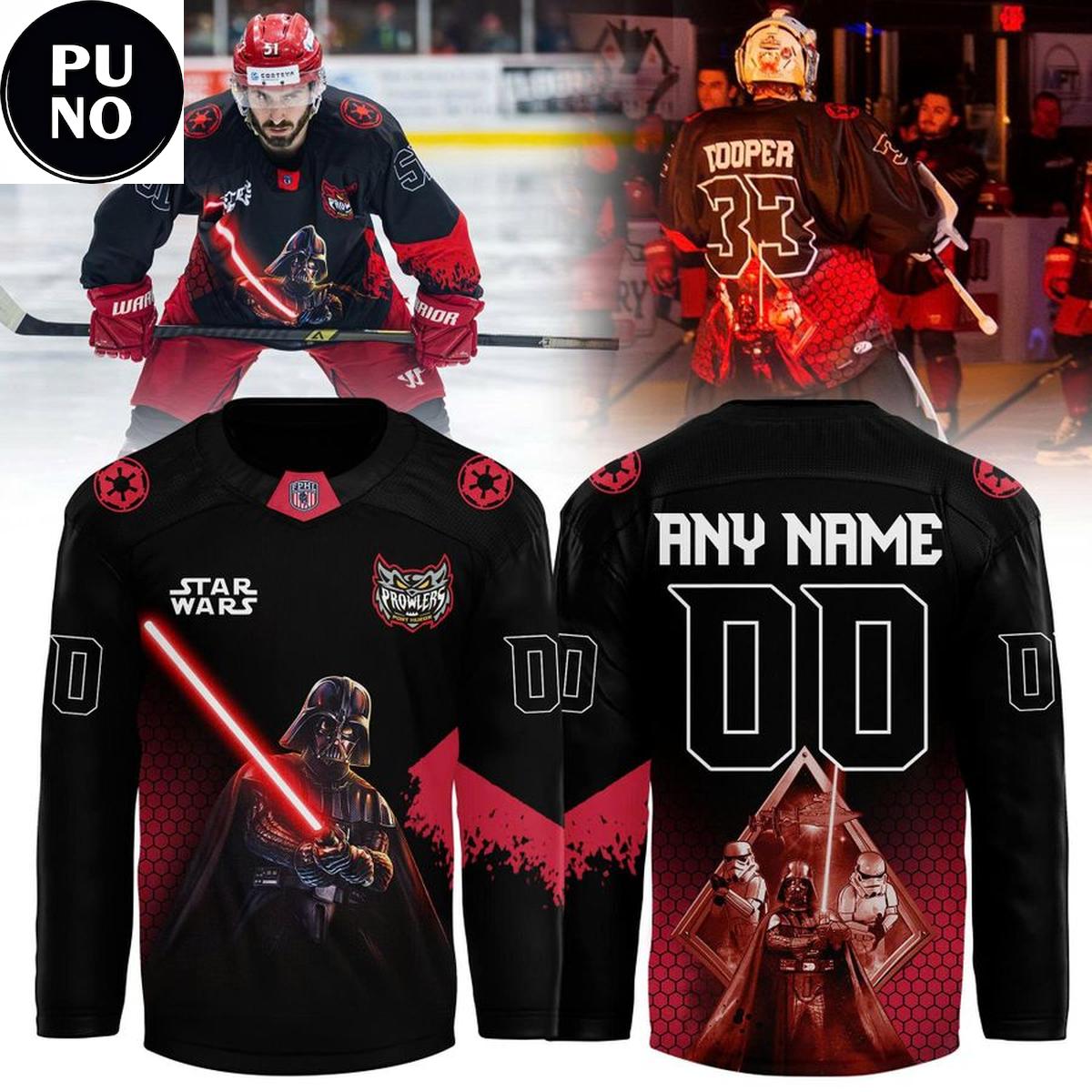 Port Huron Prowlers x Star Wars Night 2026 Personalized Hockey Jersey